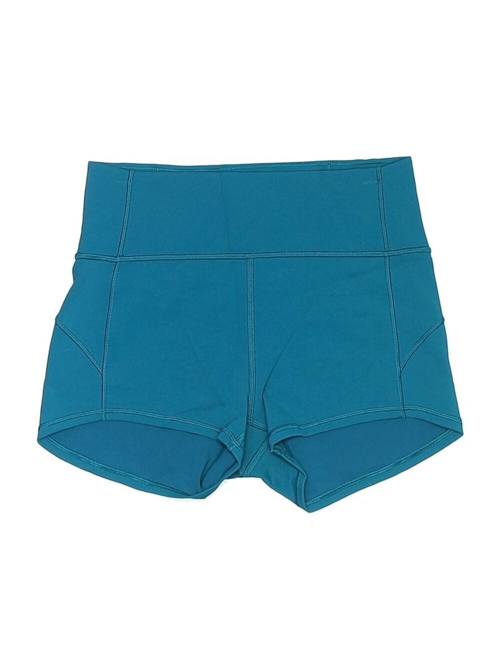 Lululemon In Movement 2.5" Inseam Everlux Shorts Teal Blue sz 6 EUC